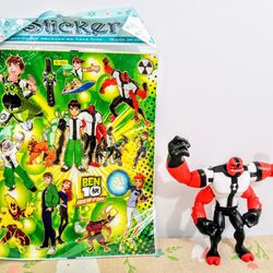 Ben 10 Stickers Four Arms Action Figure