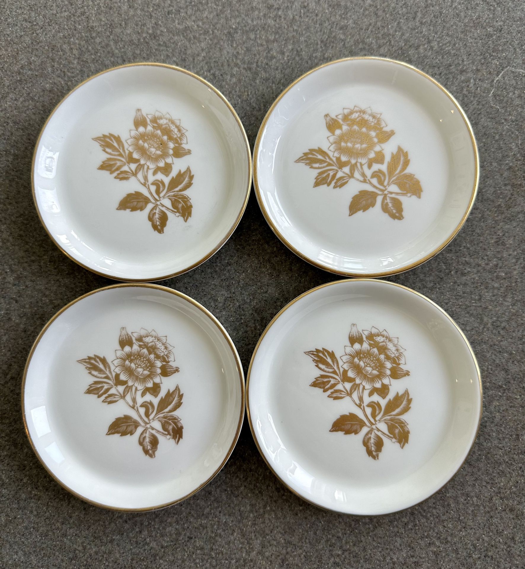 Wedgwood Gold Tonquin Bone China Coasters Set Of 4