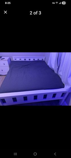 Full White bed frame 