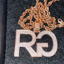 Rich gang vvs pendant and chain