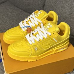 Lv Trainers (Yellow Size 9.5) Brand New 