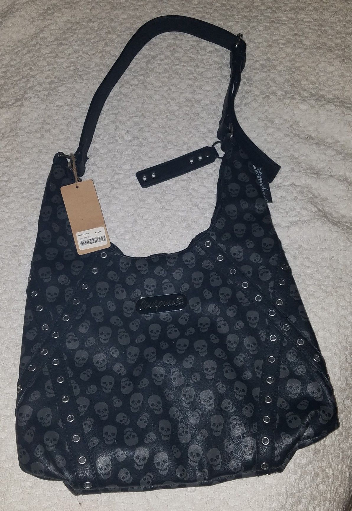 Brand New Sourpuss Skull Purse