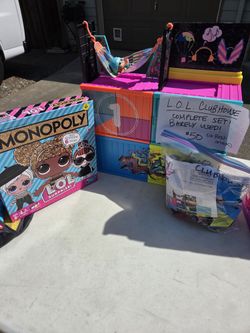 L.O.L. Surprise Doll Clubhouse Playset And Monopoly