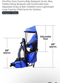 ClevrPlus Cross Country Baby Backpack Carrier – Blue