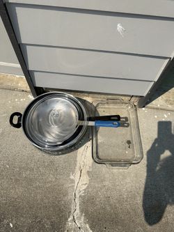 Vintage cookwear, tablewear, 6 pieces  Price for all
