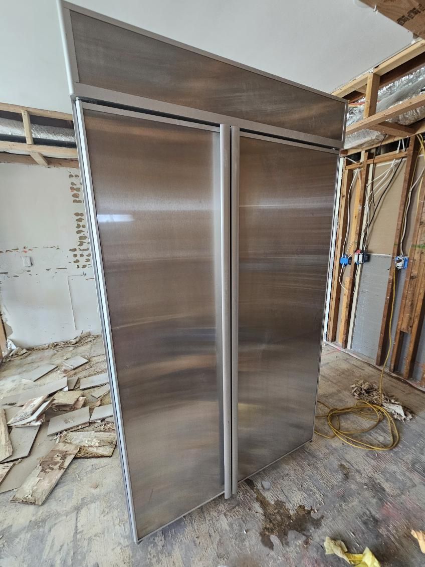 Gorgeous Stainless Steel Kitchen Aid Fridge