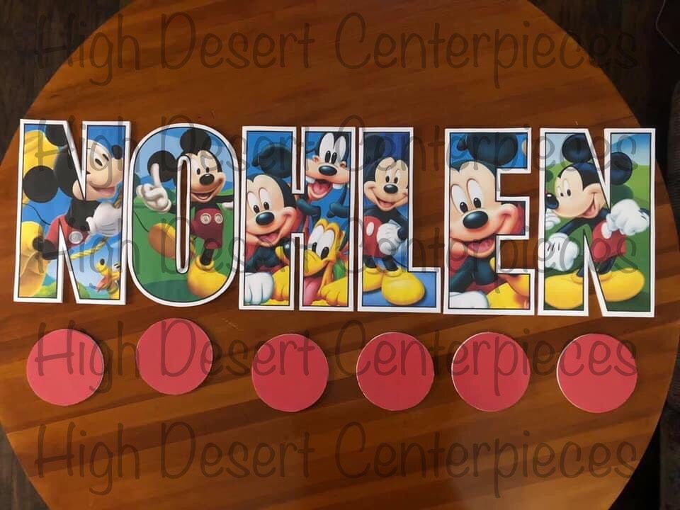 Mickey Mouse Letters And Numbers