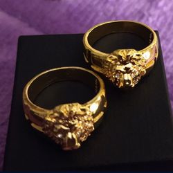 18K GOLD Men's LION KING Wedding Ring