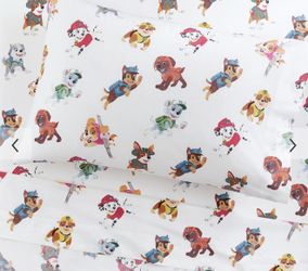 Pottery Barn Kids PAW Patrol Organic Toddler Sheet Set (Crib Sized)