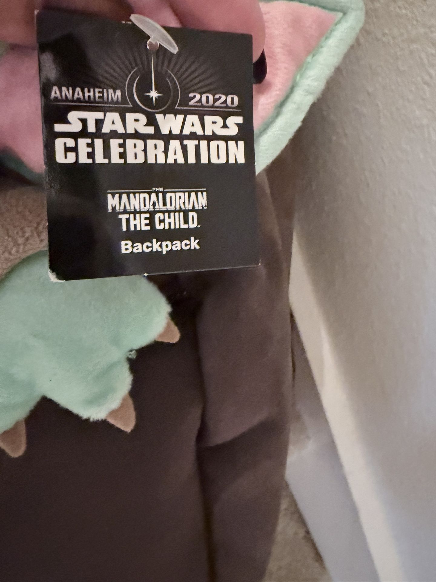 StarWars Celebration Anaheim 2020 Mandalorian Grogu The Child Brown Backpack NWT