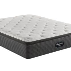 Gently Used Beautyrest Queen Pressuresmart Plush Mattress 