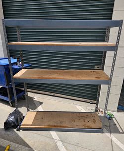 4 tier biltong shelving unit 18" deep 5' wide 6' tall .