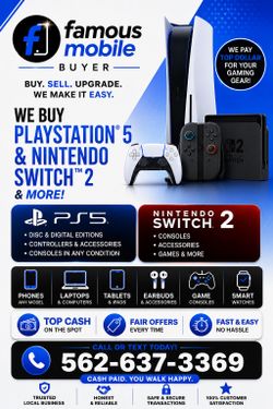 TOP BUYER FOR PLAYSTATION 5 NINTENDO SWITCH 2