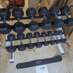 Powerhouse Weight Rack With Weights Etc