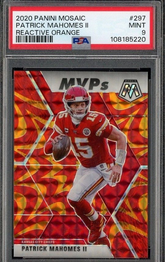 #297 PSA 10 Graded Rare Patrick Mahomes Card!!!