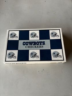 Vintage Dallas Cowboys vs 49ers Checkers Game Set 1993