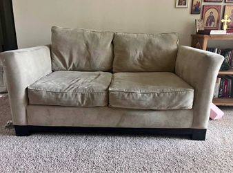 Beautiful beige sofa loveseat