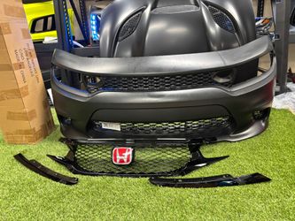 Gloss Black Grille Honeycomb Mesh Style Grill for 2016-2021 Honda 10th Gen Civic new