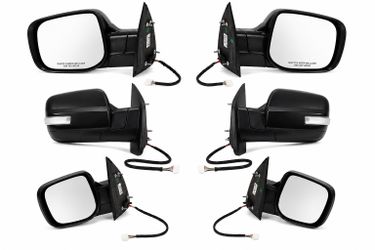 OEM 2017 Nissan Titan SV Side Mirrors – Left & Right – Excellent Condition – Power, Heated & Turn Signal