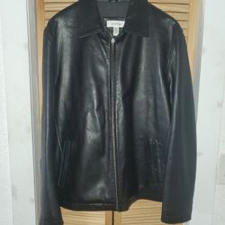 Calvin Klein Leather Jacket Large