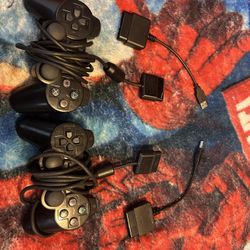 Ps2 Controllers With A Converter Letting You Play On Pc Laptop It PS3