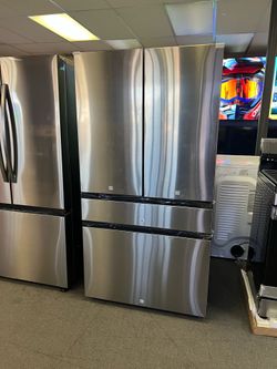 Samsung bespoke stainless steel fridge