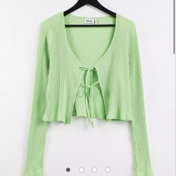 Weekday Green Cardigan ASOS