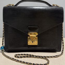 LOUIS VUITTON Epi Monceau Black