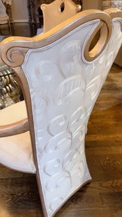 6 armrest beautiful embroidered back tail high end chairs