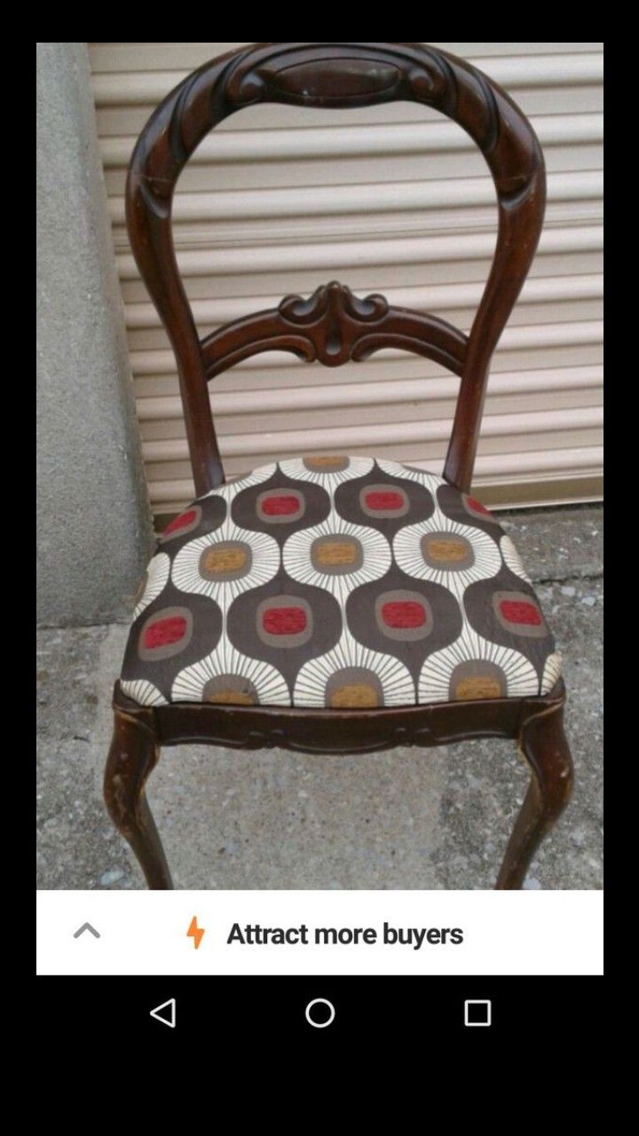 Vintage Tell City mahogany chair