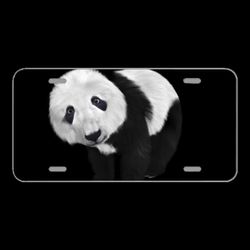 License Plate Novelty Car Front Panda Panda Cub Toon Furry