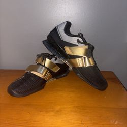 Nike Romaleos 4 Black Metallic Gold Weightlifting Shoes CD3463-001 