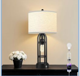 Side Table Lamp, 3-Way Dimmable Touch Lamp