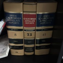 Older California Appellate Reports Books 