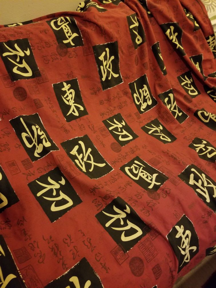 Chinese Character Futon Cover