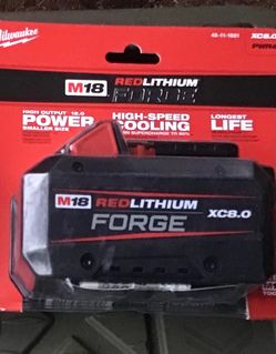 8amp Milwaukee battery new