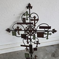 Farmhouse Style Wrought Iron Wall Sculpture