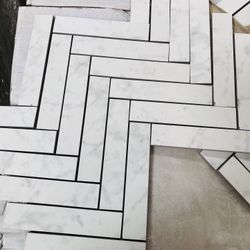 Cheveron Backsplash