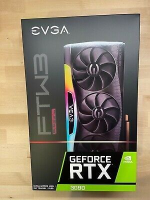 EVGA RTX 3090 FTW3 ULTRA GAMING 24GB 24G-P5-3987-KR New Sealed
