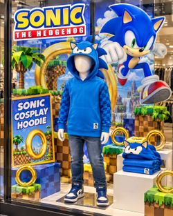 Sonic The Hedgehog Cosplay Hoodie Boys XXL (18)