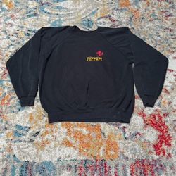 Vintage Ferrari Embroidered Crewneck Sweatshirt