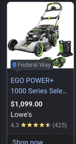 Today only! EGO POWER+ 22 -1000 Series Self-Propelled Lawn Mower