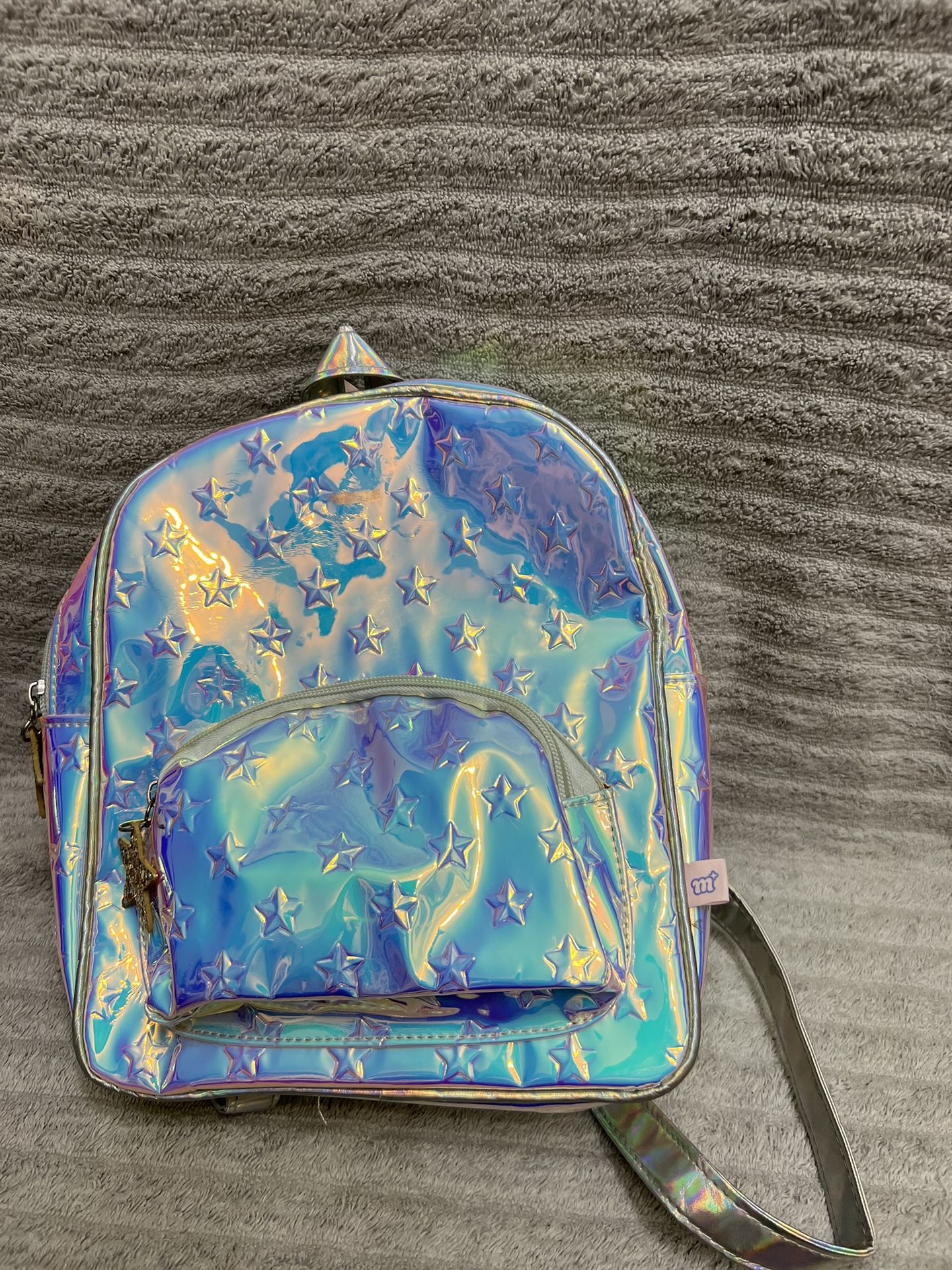 Girls Mini Backpack With Silver Stars