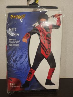 Spirit Red Ninja Halloween Costume Child Medium