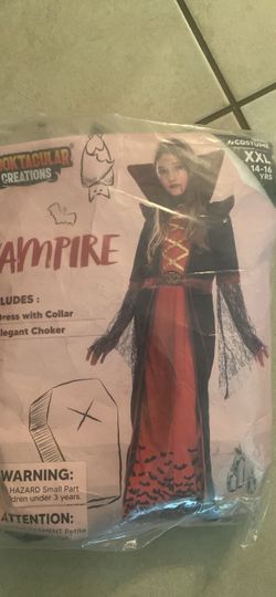 Girls Vampire Halloween Costume size XXL 14-16