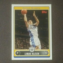 2006-07 Topps LInas Kleiza Denver Nuggets #127 Basketball Card Collectible Sports NBA Pro Professional
