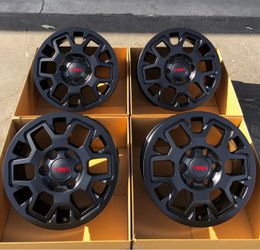 17” Toyota Tacoma TRD OEM Factory Wheels Satin Black Powder Coat