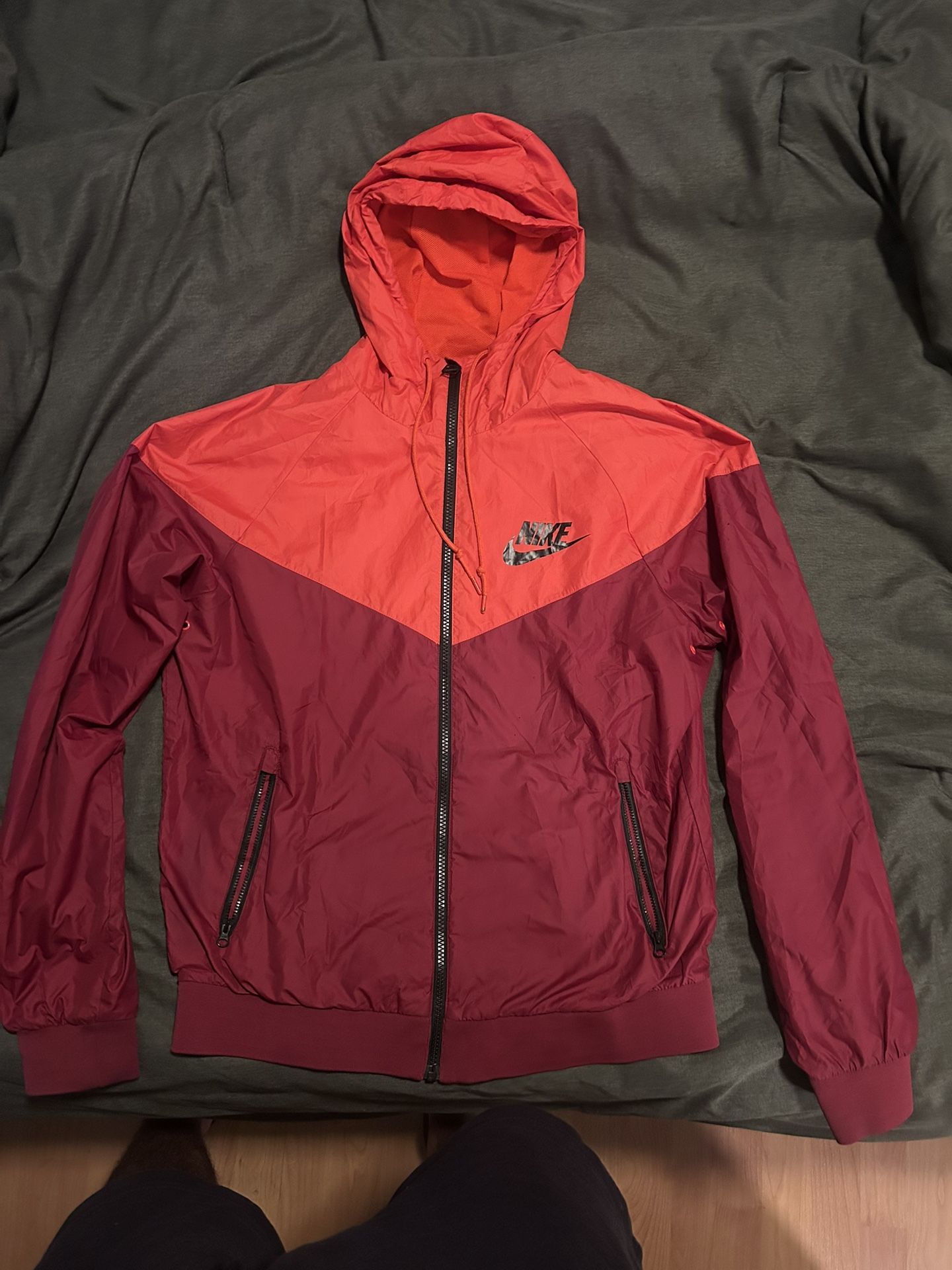 Red Nike Windbreaker