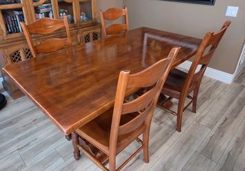Classic Dining Set with 4 Chairs - $400 OBO