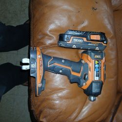 Ridgid Impact Drill And 18v Battery